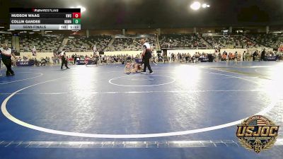55 lbs Semifinal - Hudson Waag, Keystone Wrestling Club vs Collin Gandee, NORTH DESOTO WRESTLING ACADEMY