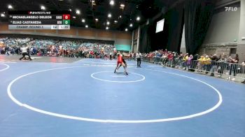 132 lbs Champ. Round 2 - Michaelangelo DeLeon, Oakdale vs Elias Castaneda, Bella Vista