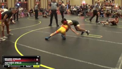 70 lbs Semis & 1st Wrestleback (8 Team) - Braden Smigler, Triumph WC vs Matthew Amelio, Olympic