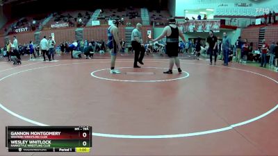 285 lbs Cons. Round 3 - Wesley Whitlock, Hawkstyle Wrestling Club vs Gannon Montgomery, Western Wrestling Club