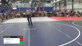 130 lbs Semifinal - Liam Crook, Wisconsin Iron vs Eli Homan, Combative Sports