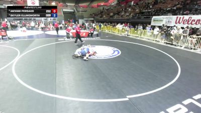 120 lbs Champ. Rd Of 16 - Jaevani Persaud, Community Youth Center - Concord Campus Wrestling vs Skyler Ellingworth, Chaparral High School Wrestling