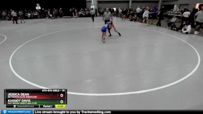 75 lbs Cons. Round 2 - Jessica Dean, Betterman Elite Wrestling vs Kassidy Davis, Mat Demon Wrestling Club