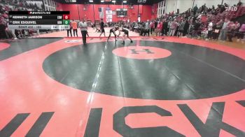 165 lbs Cons. Round 3 - Kenneth Jamison, EDWARDVILLE (HS) vs Erik Esquivel, Carol Stream (GLENBARD NORTH)