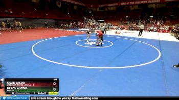 113 lbs D1 - Semi-finals (fri 7:30pm.) - Gavin Jacob, Wisconsin Rapids Lincoln vs Brady Austin, Muskego