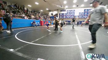 70 lbs Rr Rnd 4 - Mason Nolan, Blue Devil Wrestling vs Karleigh Sneed, Chickasha Youth Wrestling