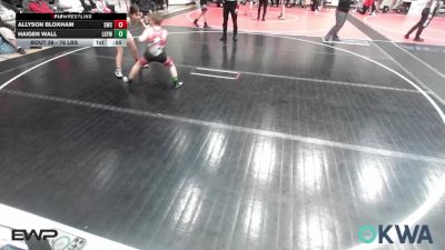 76 lbs Rr Rnd 2 - Allyson Bloxham, Salina Wrestling Club vs Haigen Wall, Locust Grove Youth Wrestling