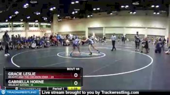 126 lbs Round 9 (10 Team) - Gabriella Horne, Wildcat Nation vs Gracie Leslie, Beauty And The Creason Iowa