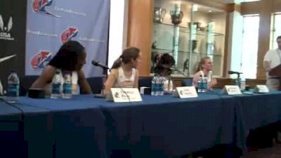 Press Conference - Tennessee Women after 4x1500 victory at 2010 Penn Relays