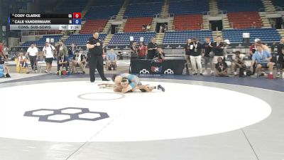 126 lbs Cons. Sub-semis - Cody Clarke, Georgia vs Cale Vandermark, Iowa
