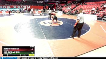 1A 285 lbs Cons. Round 2 - Remington Hiser, Mt. Zion vs Nicholas Armour, Chicago (Leo)