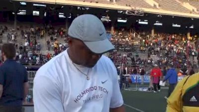 Holmwood Tech Coach after Sweep of relays at 2010 Penn Relays