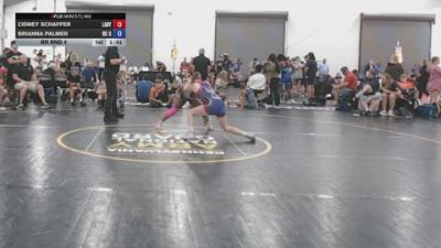 105 lbs Rr Rnd 4 - Cidney Schaffer, Lady Assassins - GK12E vs Brianna Palmer, NC Gold - GK12E