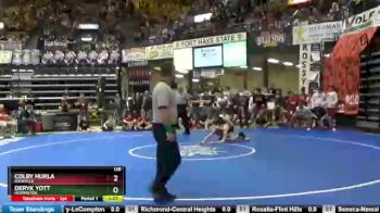 138 lbs Quarterfinal - Colby Hurla, Rossville vs Deryk Yott, Hoisington