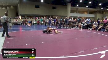 132 lbs Round 3 (6 Team) - Gage Ahysen, Assassins Blue vs Noah Confident, Crusaders WC- Black