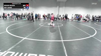 Champ. Round 1 - Nevaeh Wilson, Midwest Regional Training Center vs Izzy LeVine, Thorobred Wrestling Club