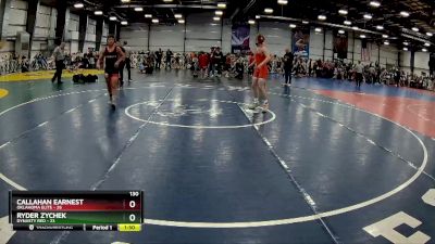 130 lbs Rd# 1 9:00am Friday - Callahan Earnest, Oklahoma Elite vs Ryder Zychek, Dynasty RED