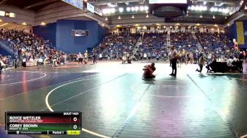 106 lbs Champ. Round 3 - Royce Wetzler, Benedictine College Prep vs Corey Brown, Mount St Joes