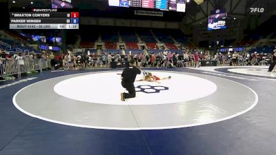 88 lbs Cons. Sub-quarters - Braxton Conyers, ID vs Parker Wingen, SD