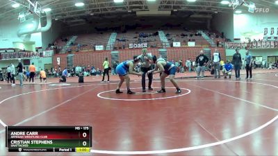 175 lbs Cons. Round 3 - Cristian Stephens, Unattached vs Andre Carr, Artesian Wrestling Club