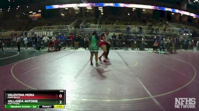 145 lbs Cons. Round 1 - Valentina Mora, Miami Beach vs Vallanda Antoine, Fort Myers