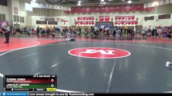 50 lbs Cons. Semi - Lincoln Larson, Blaine Wrestling vs Zaiden Jones, Summit Wrestling Academy