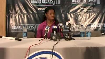 Perdita Felicien press conference after 3rd in 100h