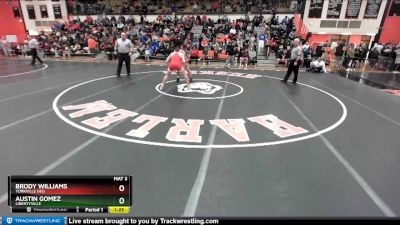 182 lbs Cons. Round 4 - Brody Williams, YORKVILLE (HS) vs Austin Gomez, LIBERTYVILLE