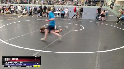 67 lbs Cons. Semi - Levi Wolfbrandt, Chugach Eagles Wrestling Club vs Tyson Combs, Alaska