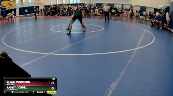 144 lbs Cons. Round 1 - Randy Cordel, St Georges vs Quinn Morrison, New Kent