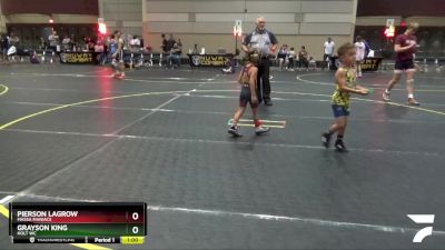 47 lbs Semifinal - Pierson LaGrow, Massa Maniacs vs Grayson King, Holt WC