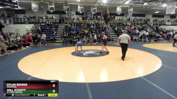 132 lbs Quarterfinal - Will Schmitt, St. Croix Central vs Dylan Behnke, Marathon