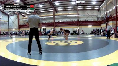 155 lbs Quarterfinal - Natalie Carlisle, Lebanon HS vs Camilla Hathaway, Mt. Lebanon