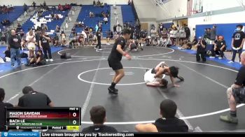 126 lbs Semifinal - Mason Savidan, Sunkist Kids Monster Garage vs Bach Le, Surf City Wrestling Club