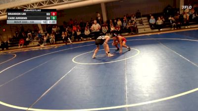 133 lbs Champ. Round 3 - Case Jurgens, Southeast Community College vs Brandon Lee, Northern State