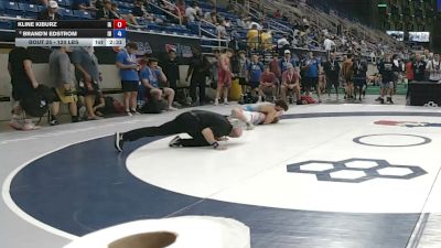 120 lbs Champ. Rd Of 128 - Kline Kiburz, Iowa vs Brand'n Edstrom, Idaho