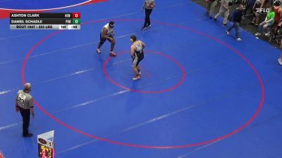 252 lbs Consi Of 16 #2 - Ashton Clark, New Castle vs Daniel Schadle, Pine Grove
