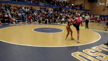 100lbs Quarterfinal - Luna Martinez-Arevalo, Centralia (Girls) vs Sofia Patterson, Lincoln (Girls)