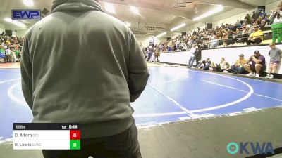 55 lbs Consi Of 8 #2 - Deacon Alfaro, Grove Takedown Club vs Rhett Lewis, Dark Cloud Wrestling Club