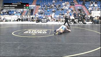 133 lbs Qtr-finals - Freddy Bachmann, Faith Christian Acad. vs Camden Olson, Derry Area