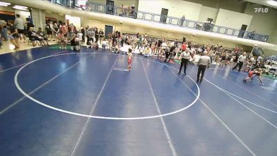 41-45 lbs Round 3 - Calvin Wight, Northside Wrestling Club vs Brexten Beebe, Iron County Wrestling Academy