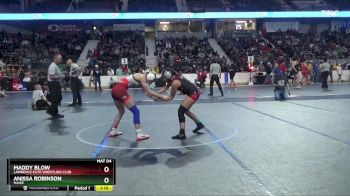 115 lbs Quarterfinal - Anissa Robinson, Maize vs Maddy Blow, Lawrence Elite Wrestling Club