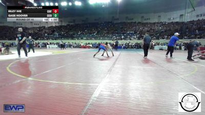 105 lbs Round Of 16 - Riley Ivie, Central Middle School vs Gage Hoover, Cushing