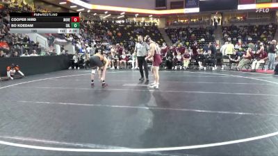 165 lbs 5th & 7th Place - Cooper Hird, Mount Vernon vs Bo Koedam, Sergeant Bluff-Luton