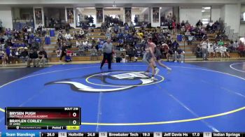 122 lbs Semifinal - Braylen Corley, St James vs Brysen Pugh, Prattville Christian Academy