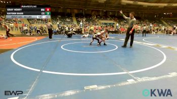 60 lbs Quarterfinal - Gray Henry, Woodland Wrestling Club vs Kayden Bass, Grove Takedown Club