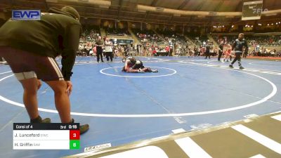 110 lbs Consi Of 4 - Peyton Vasquez, Claremore Wrestling Club vs Weston Davis, Owasso Takedown Club