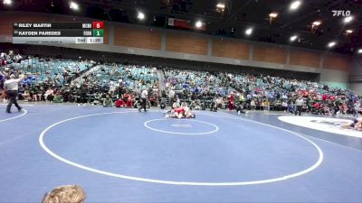 175 lbs Cons. Round 2 - Riley Martin, McMinnville vs Kayden Paredes, Fernley