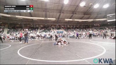 67 lbs Consi Of 16 #2 - Gannon Kerr, Broken Arrow Wrestling Club vs Hayes Burg, Keystone Kids Wrestling Club