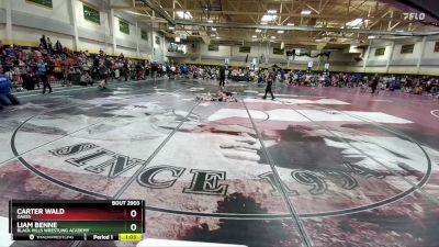 80 lbs Champ. Round 1 - Liam Benne, Black Hills Wrestling Academy vs Carter Wald, Oakes